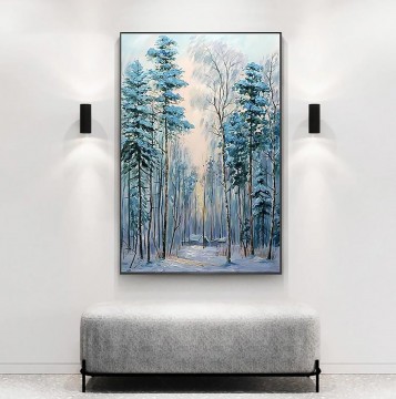 Woods Painting - Blue Forest 2